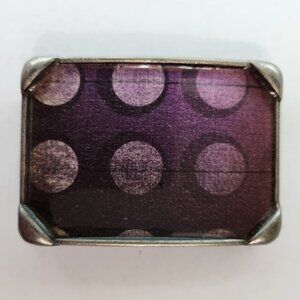Y2K Belt Buckle with a Purple Dots/Spots Style Decoration